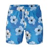 Men's Summer Floral Short Sleeve Shirt Blue Men's Summer Floral Short Sleeve Shirt Blue